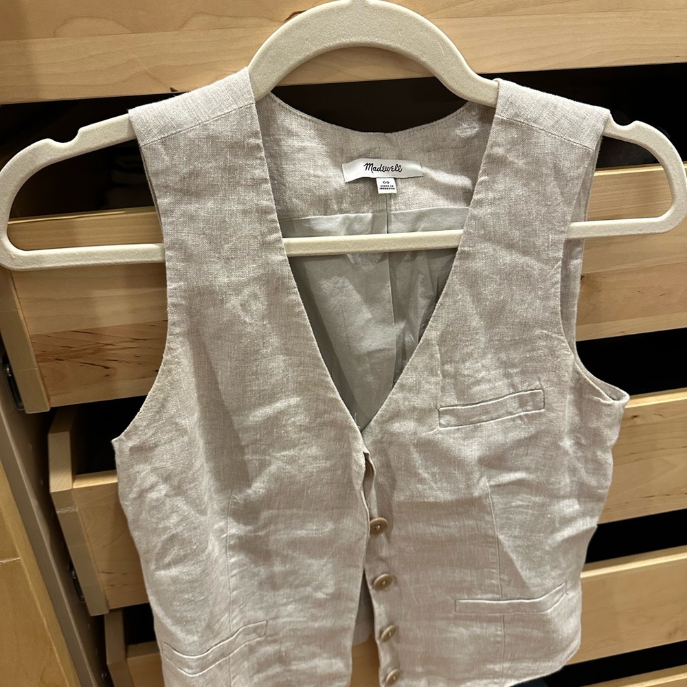 Madewell Natural Linen Vest